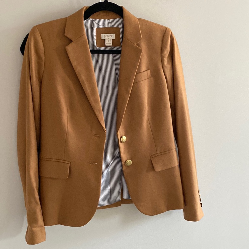J Crew camel brown blazer